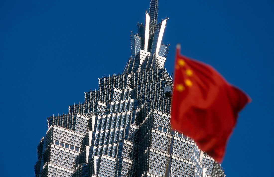 Jin Mao Tower with Grand Hyatt Hotel in Shanghai, China