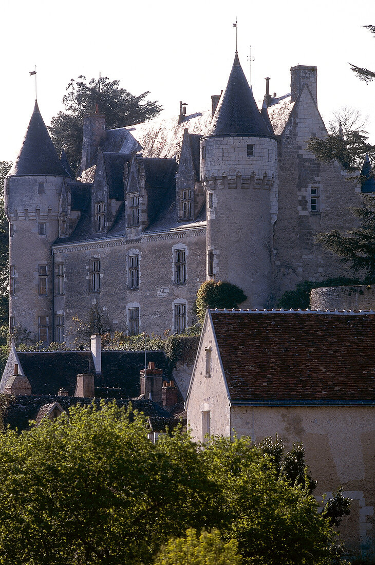 Das Dorf und das Schloss Montresor in der Loire-Region