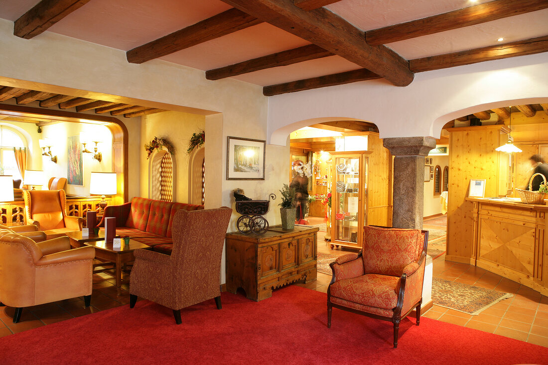 Interior of Thermal Spa and Romantik Hotel, Am Muhlbach, Germany