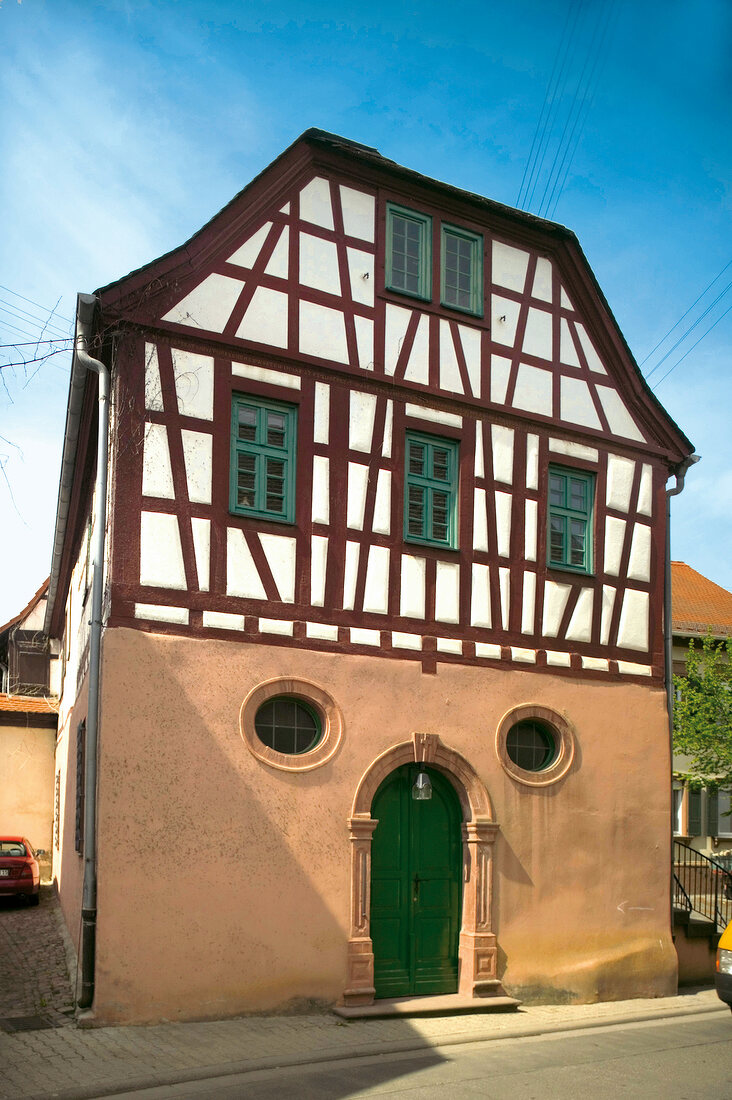Half-timbered house in Florsheim-Dalsheim, Rheinhessen, Germany