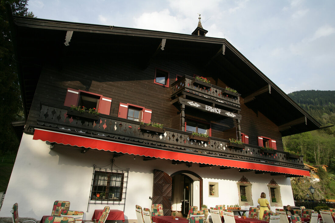 Exterior of restaurant in Austria