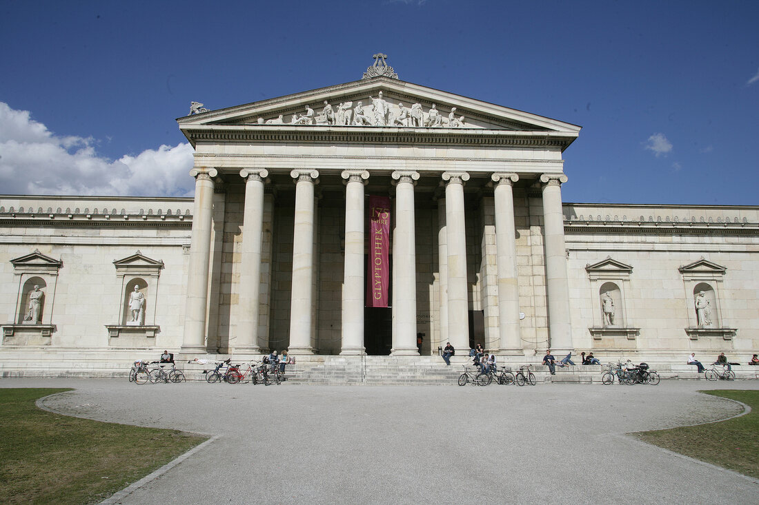 View of Glyptothek Museum in Munich, Germany