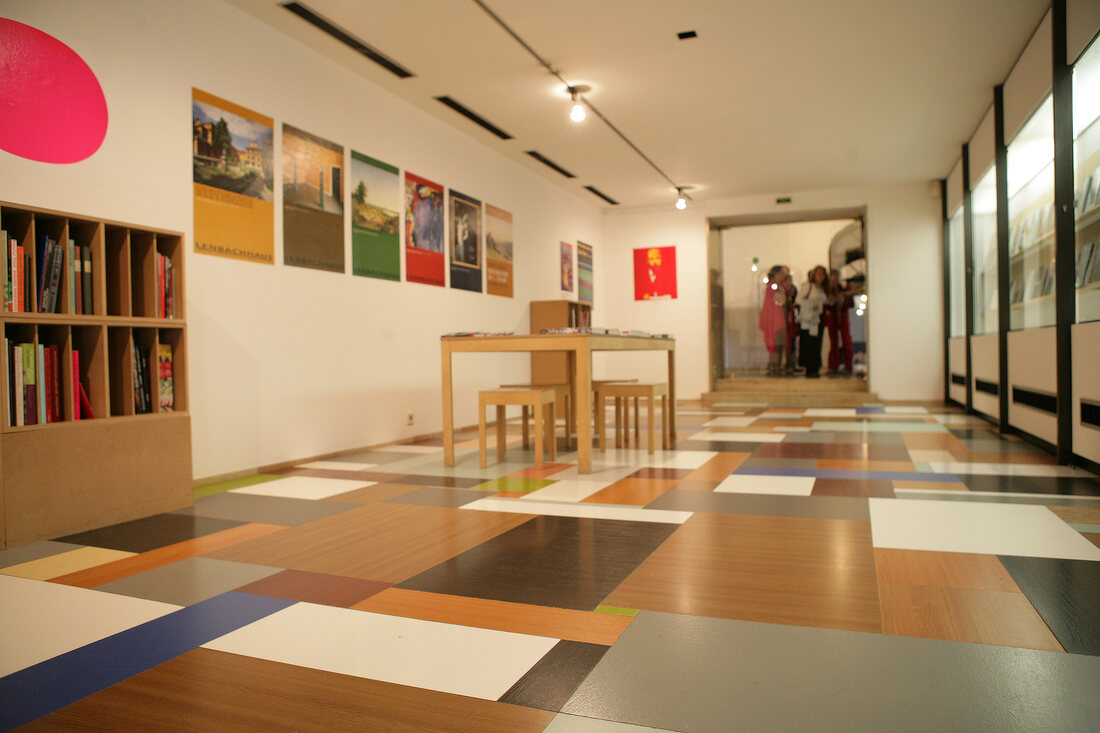 Interior of exhibition gallery, Germany
