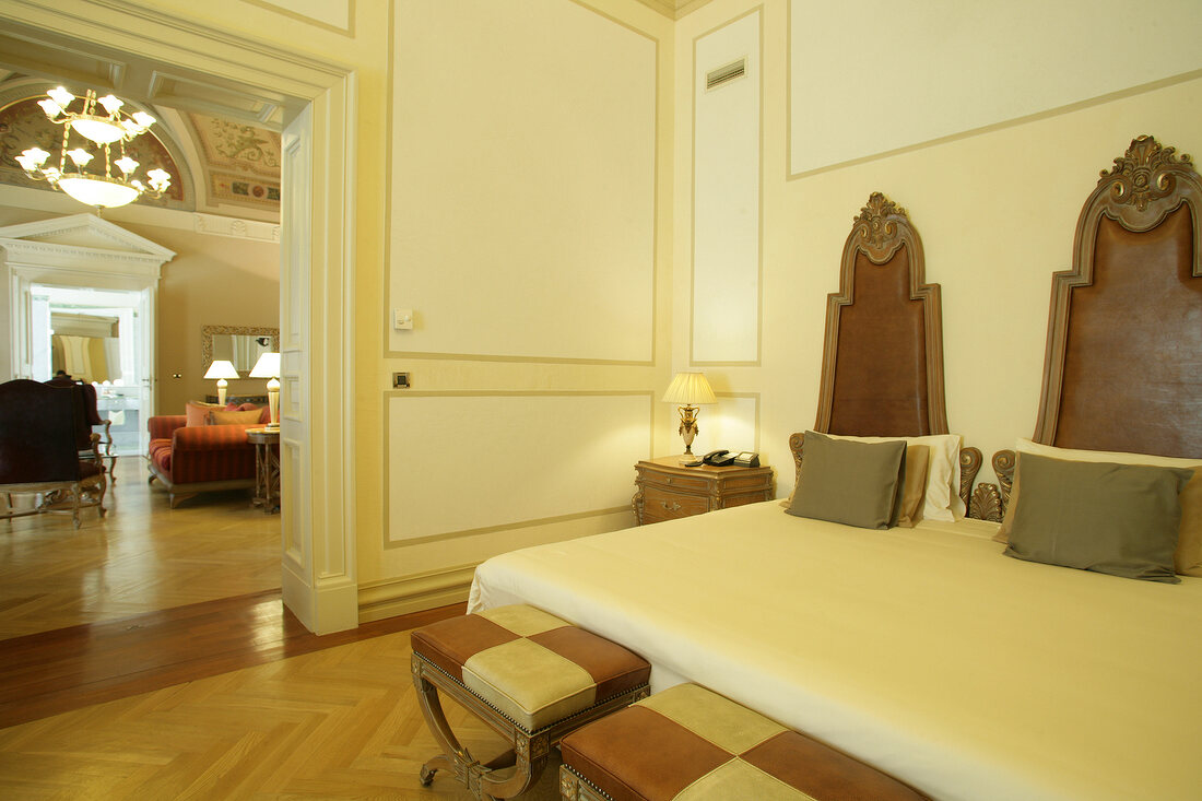 Bedroom of hotel, Czech Republic