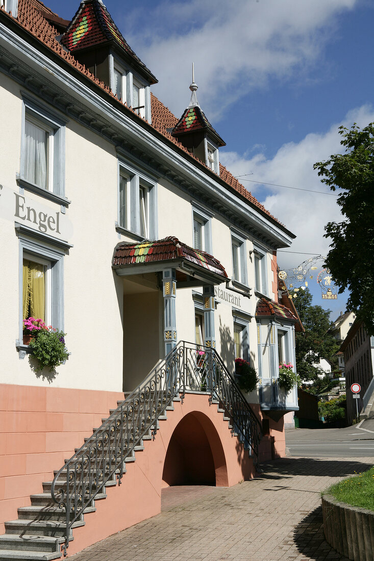 Facade of restaurant, Germany