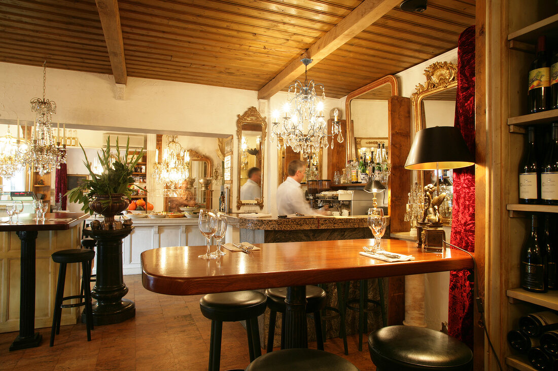 Interior of restaurant, Germany