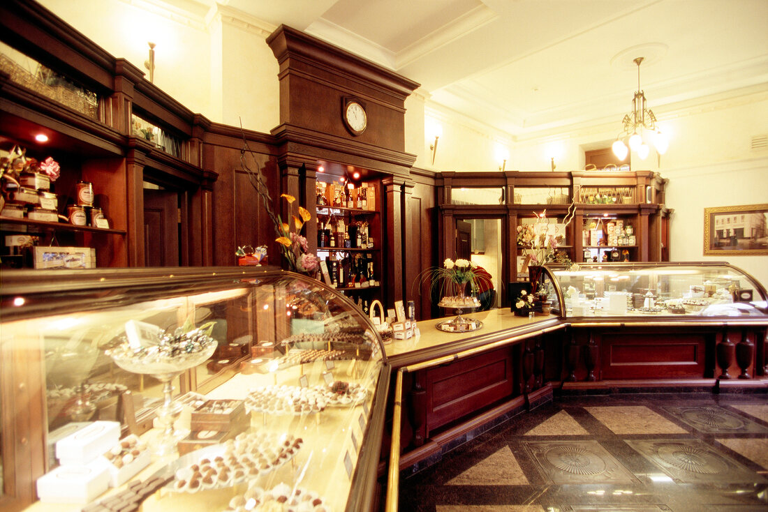 Kurkonow, Geschäft mit Schokolade + Pralinen in Moskau