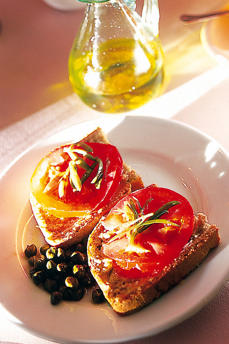 "Pa amb Oli" - Tomatenbrote auf Mallorca, belegt, geröstet