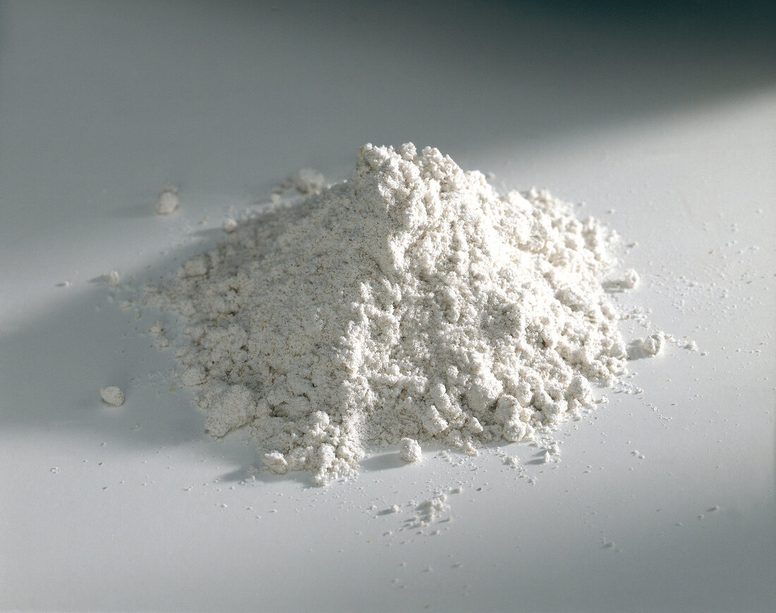 Close-up of heap of rye flour