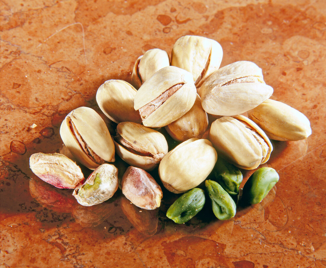 Close-up of pile of pistachios