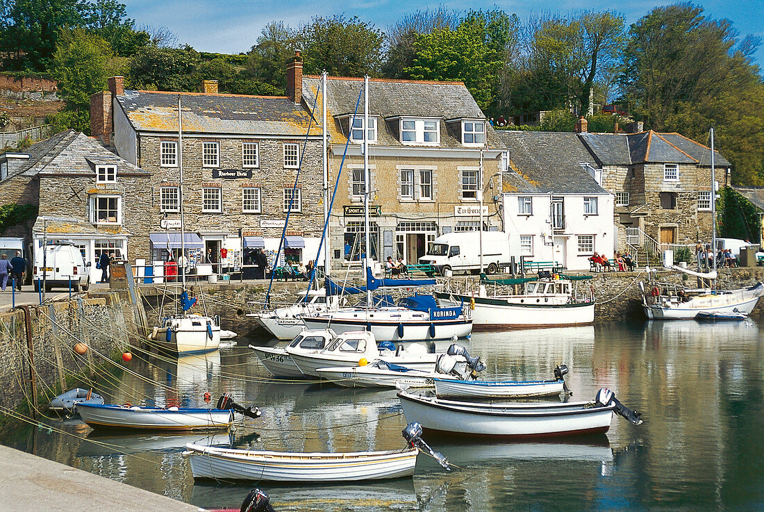 Das Hafenstädtchen Padstow, Cornwall England