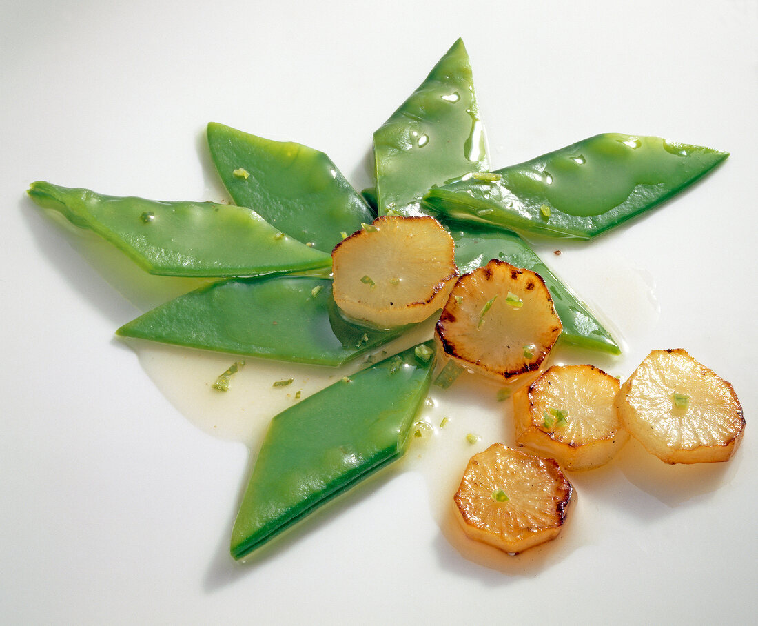 Gemüse aus aller Welt, Zucker- schoten-Topinambur-Salat