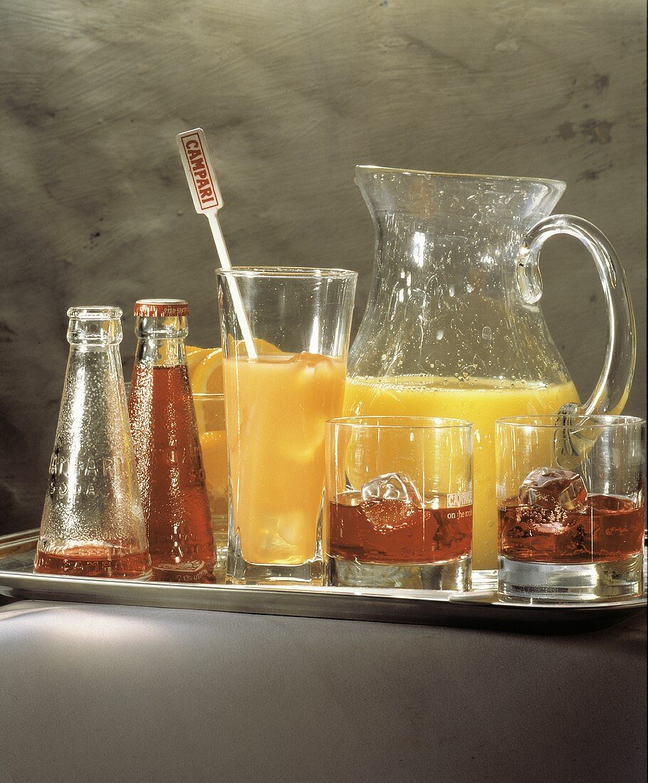 Campari Soda & Campari mit Orangensaft