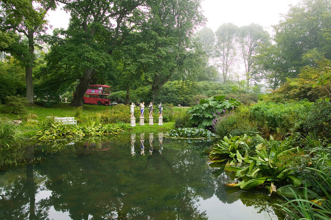 Garten des Schloss Sofiero in Schonen, nördlich von Helsingborg.X