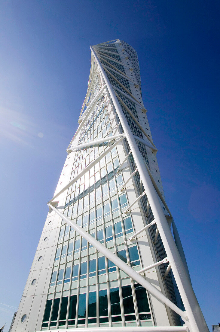 "Turning Torso", Wolkenkratzer in Malmö, Schweden.