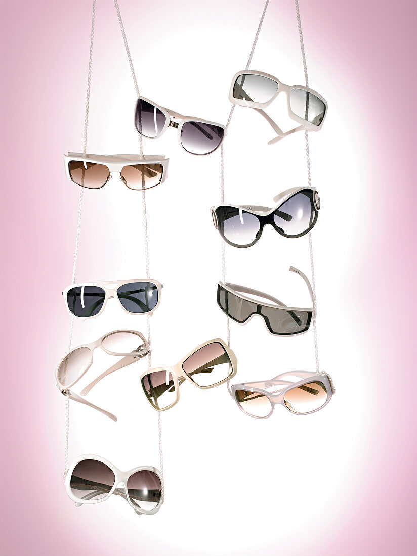 Sammlung vieler großer Sonnenbrillen im XXL-Format, Trend 2007