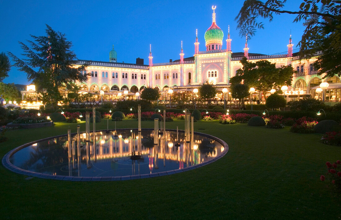 Nimb Palace at Tivoli Gardens in Copenhagen, Denmark