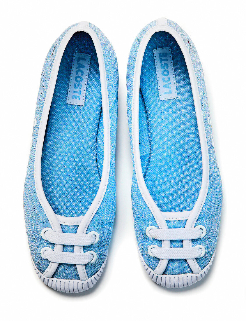 Sommerschuh, Ballerinas in blau von Lacoste