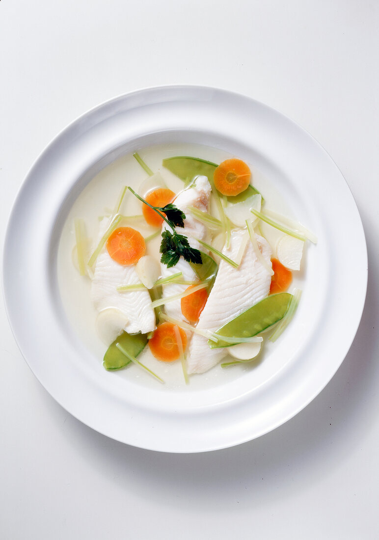 John Dory fillet with vegetables