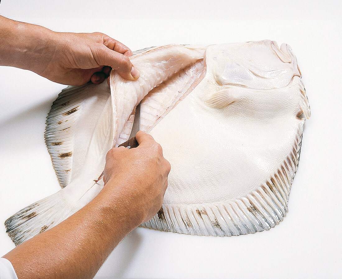 Fisch, Step 10: Filet anheben, herausschneiden