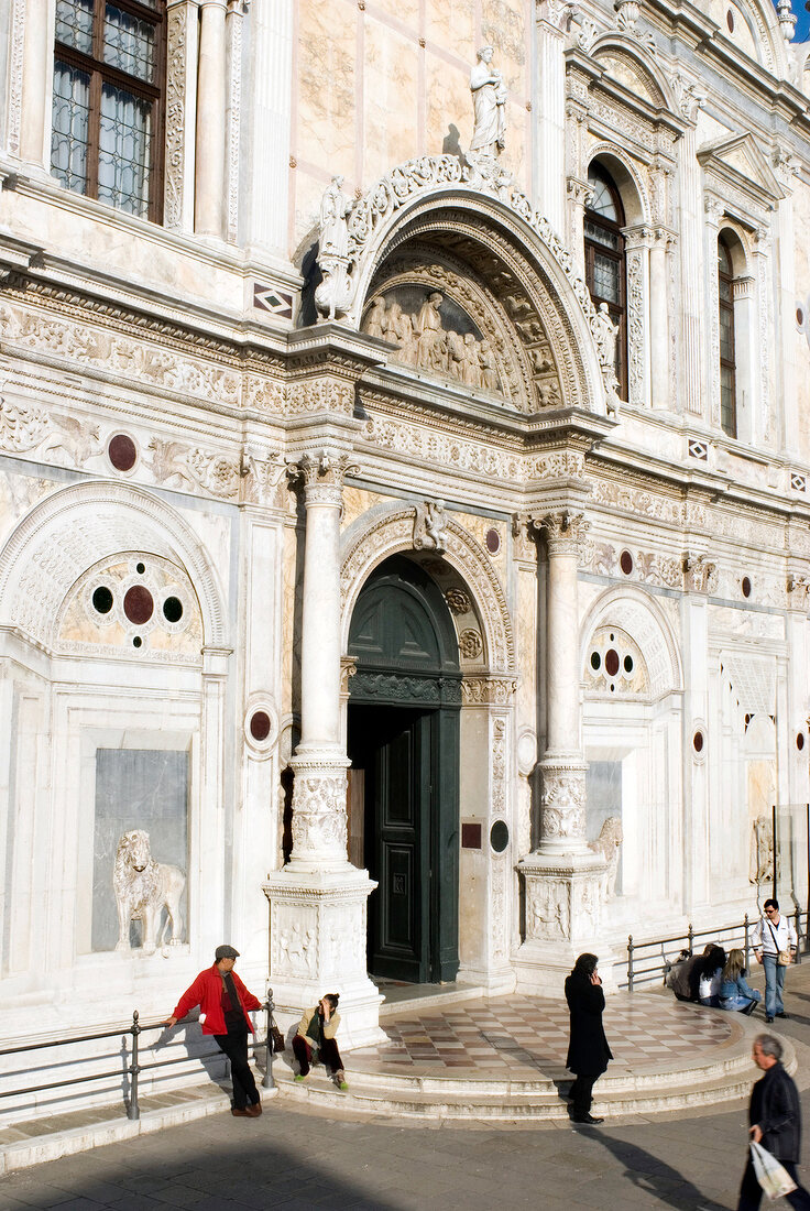 Facade of Scuola Grande di San Marco, Venice, Italy