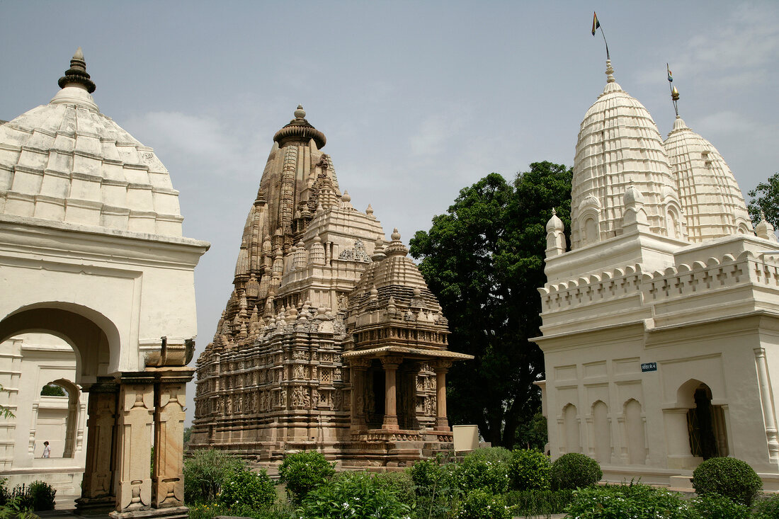 Indien, Parsvanath Tempel in der öst lichen Tempelgruppe, Khajuraho