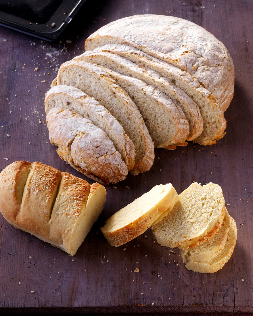 Brot backen - Braunes Landbrot, Vierkornbrot