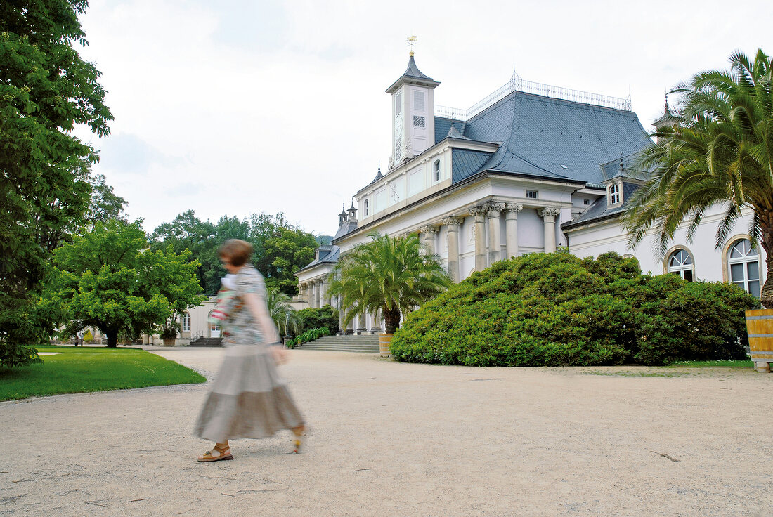 View of Pillnitz Castle in Dresden, Germany