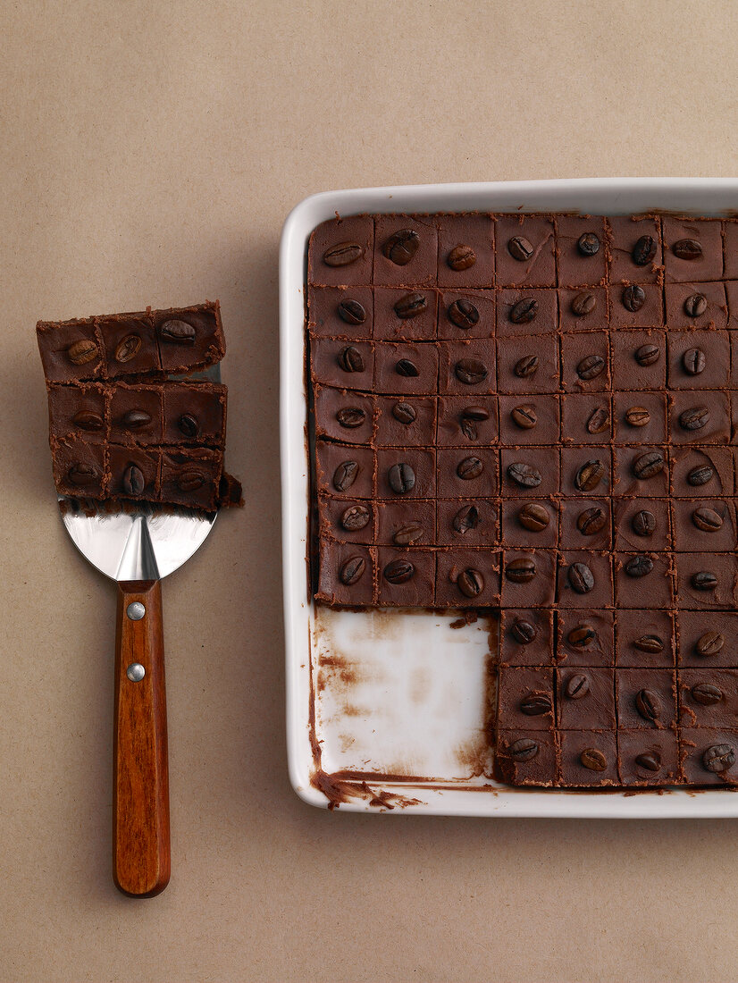 Espresso, Espresso-Fudge in Auflaufform