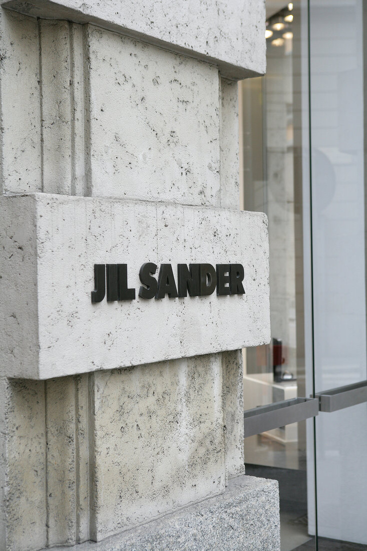 Shop Jil Sander Geschäft Geschaeft in Mailand