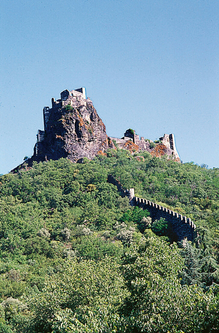 Schlossruine Rochemaure an der Ardèche