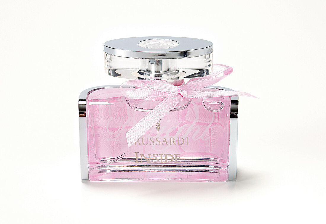 Parfum: "Inside Delight" von Trussar di im Falkon, rosa, mit Schleifchen