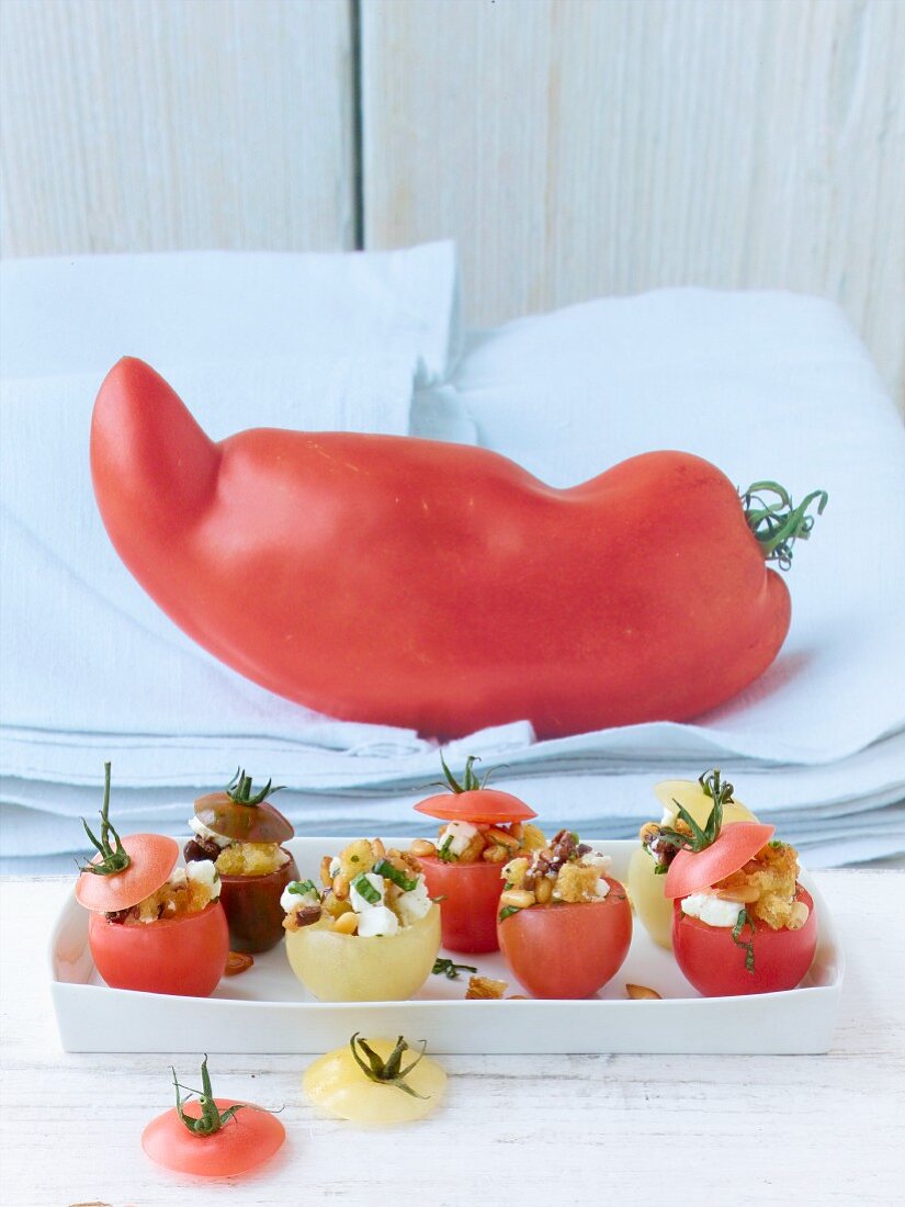 Mini stuffed tomatoes