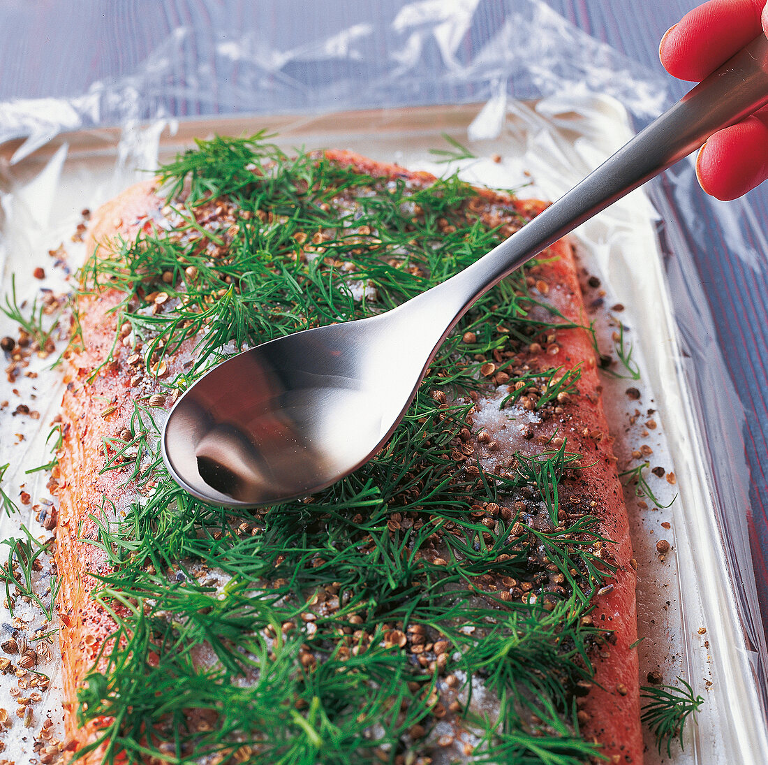 TBN Seafood - Graved Lachs, Step 2: Gewürze, Dill, Salz