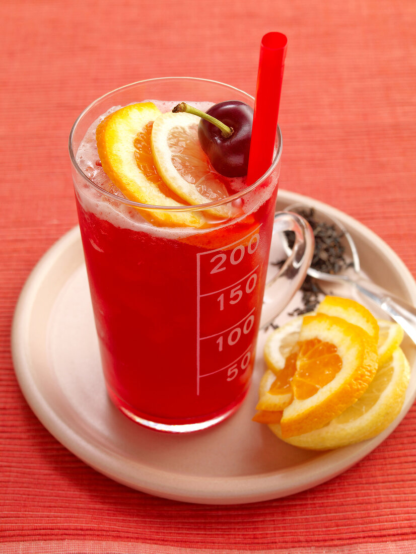Sommerdrinks, Frui-Tea Ruby: Früchtetee mit Orange und Zitrone