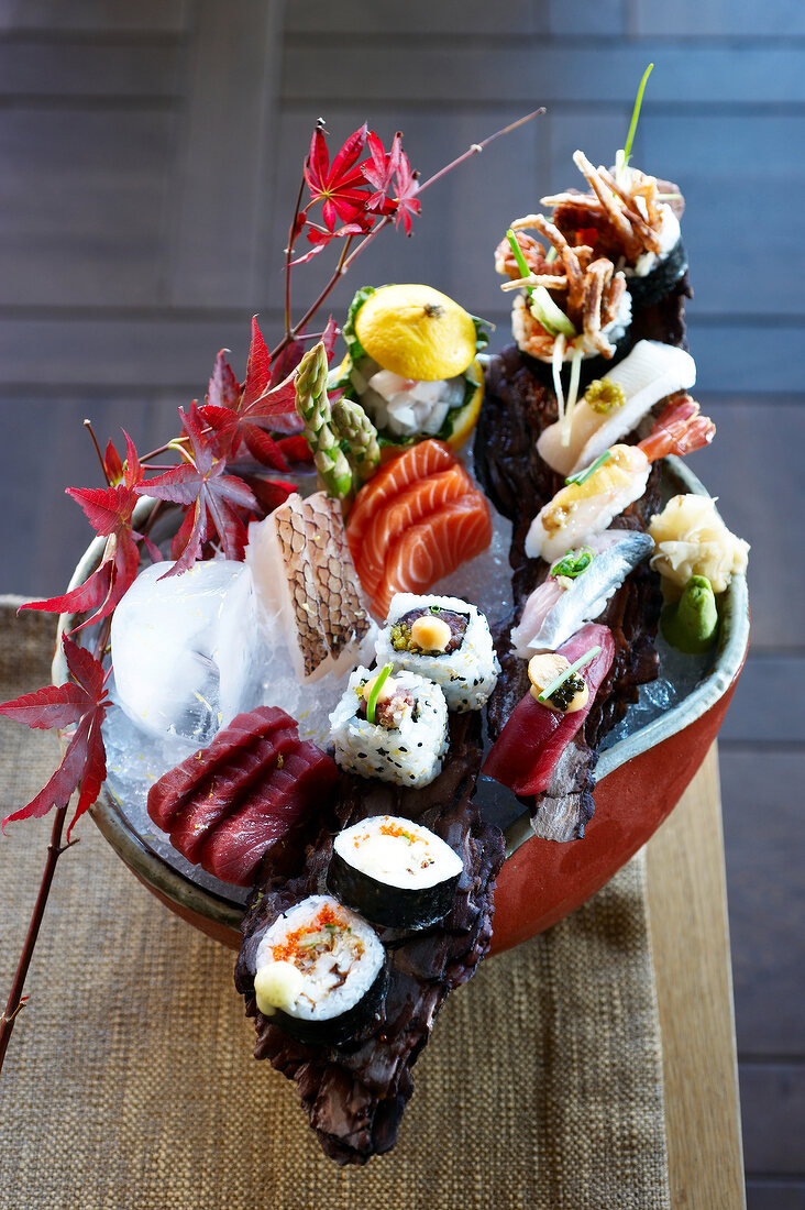 Sushi selection at Zuma-Murat restaurant, Istanbul