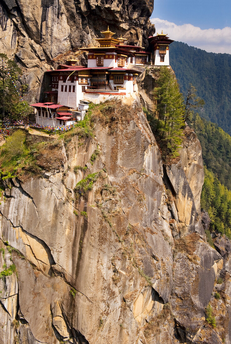 Taktsang monastery on Himalayan mountain slope, Bhutan