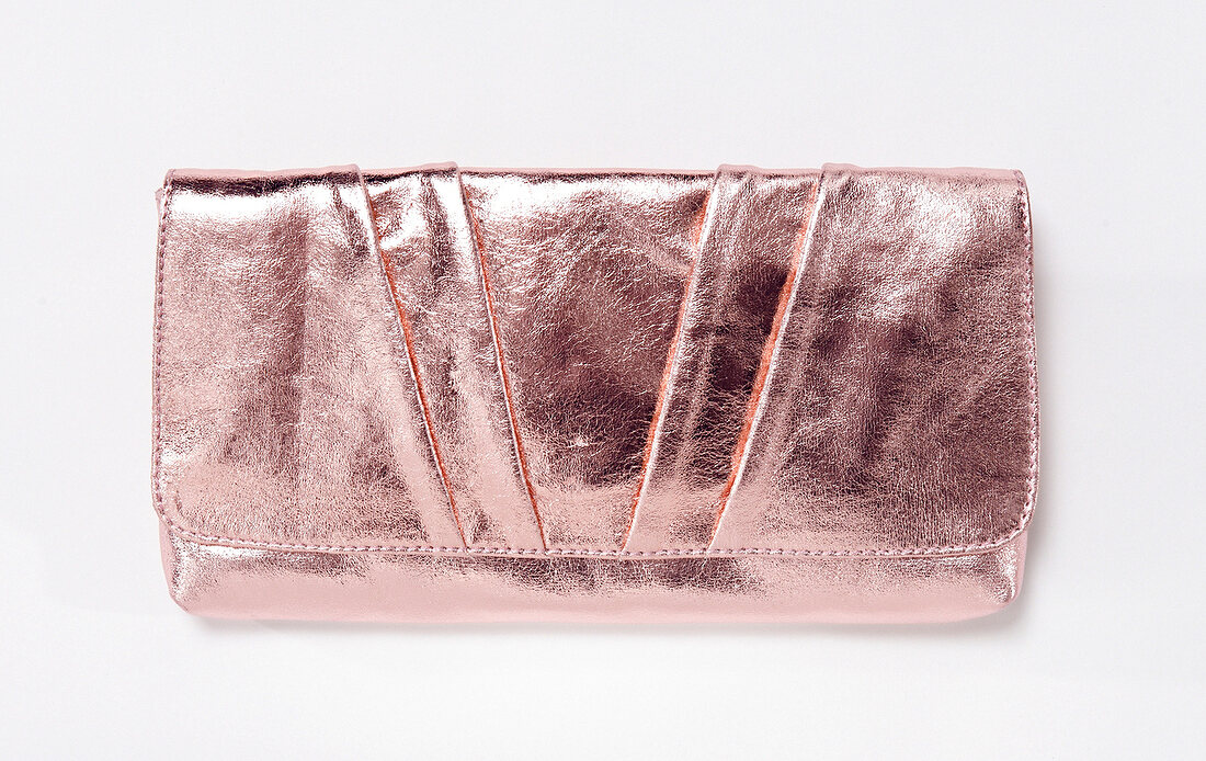 Freisteller, Metallic-Clutch, rosé 