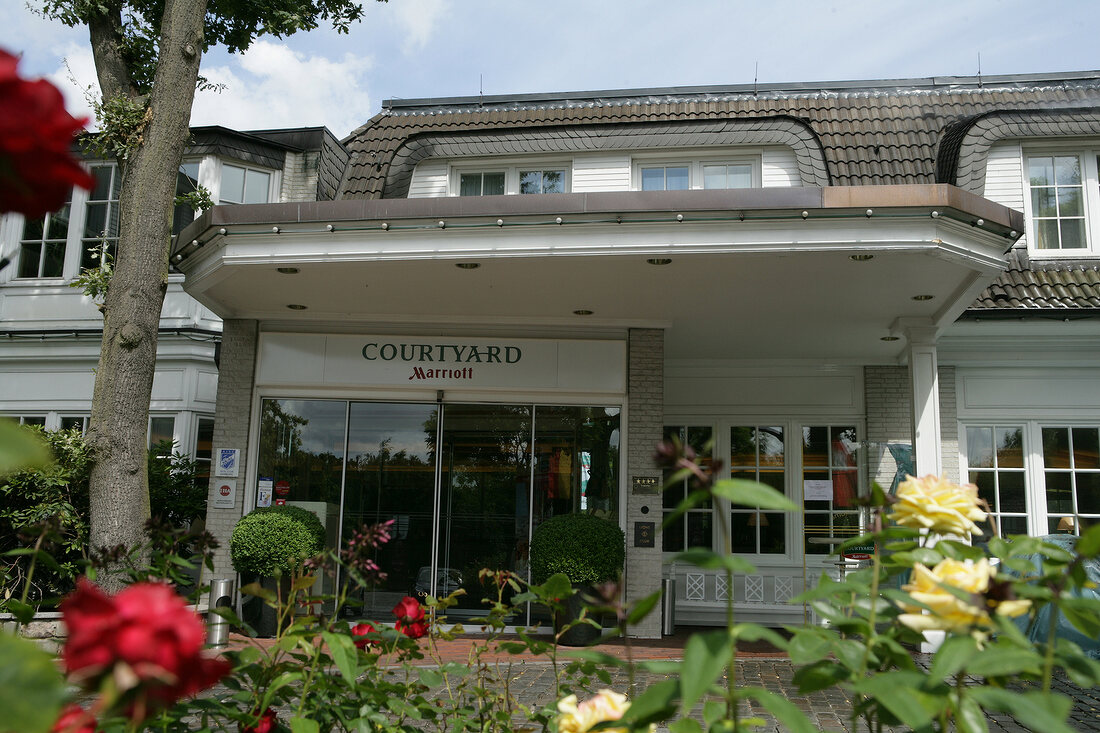 Courtyard by Marriot Airport-Hotel-Hamburg Deutschland Gebäude