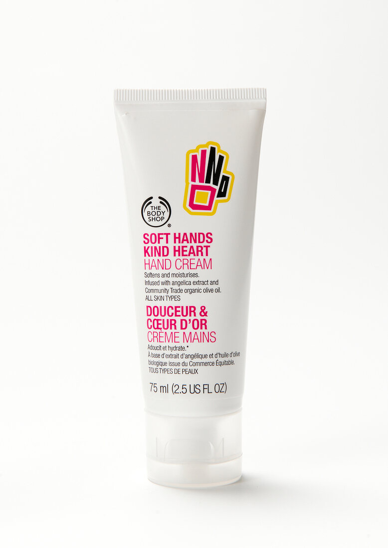 Freisteller: Handcreme, Tube weiss, The Body Shop