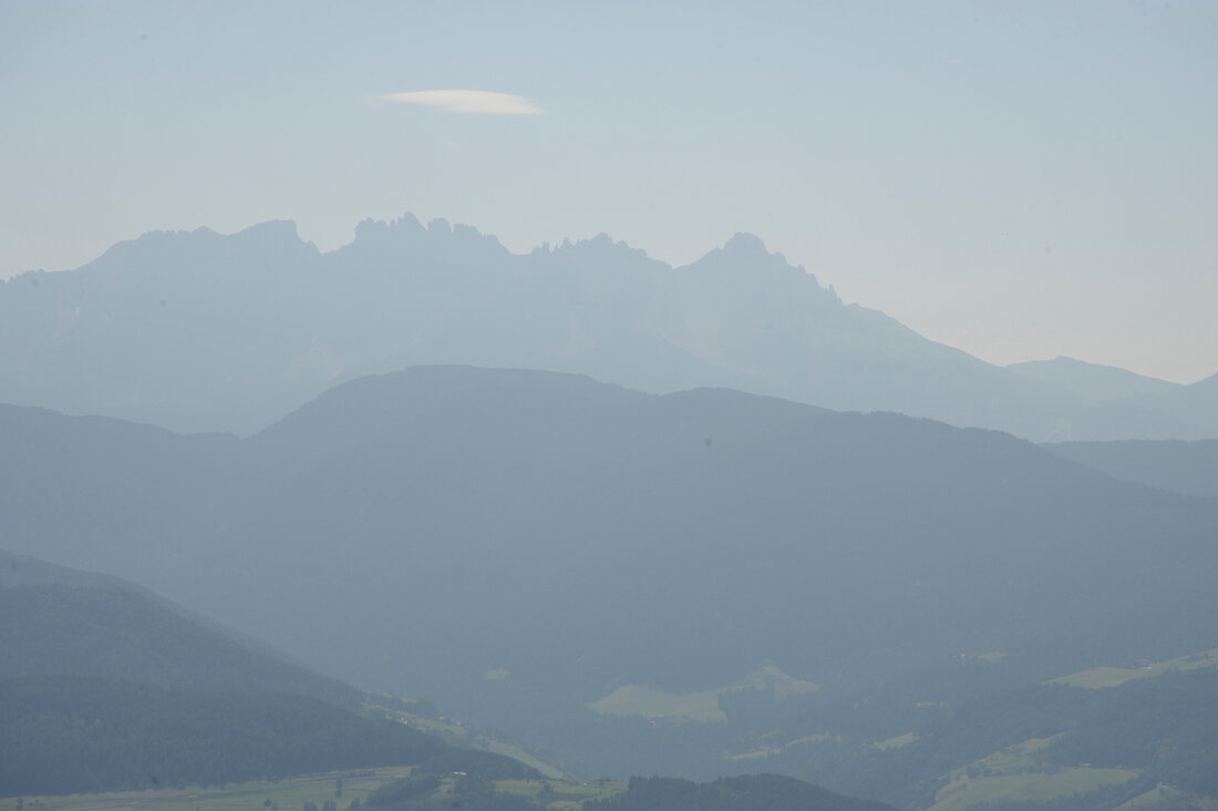 von Ritten aus gesehen Dolomiten Südtirol