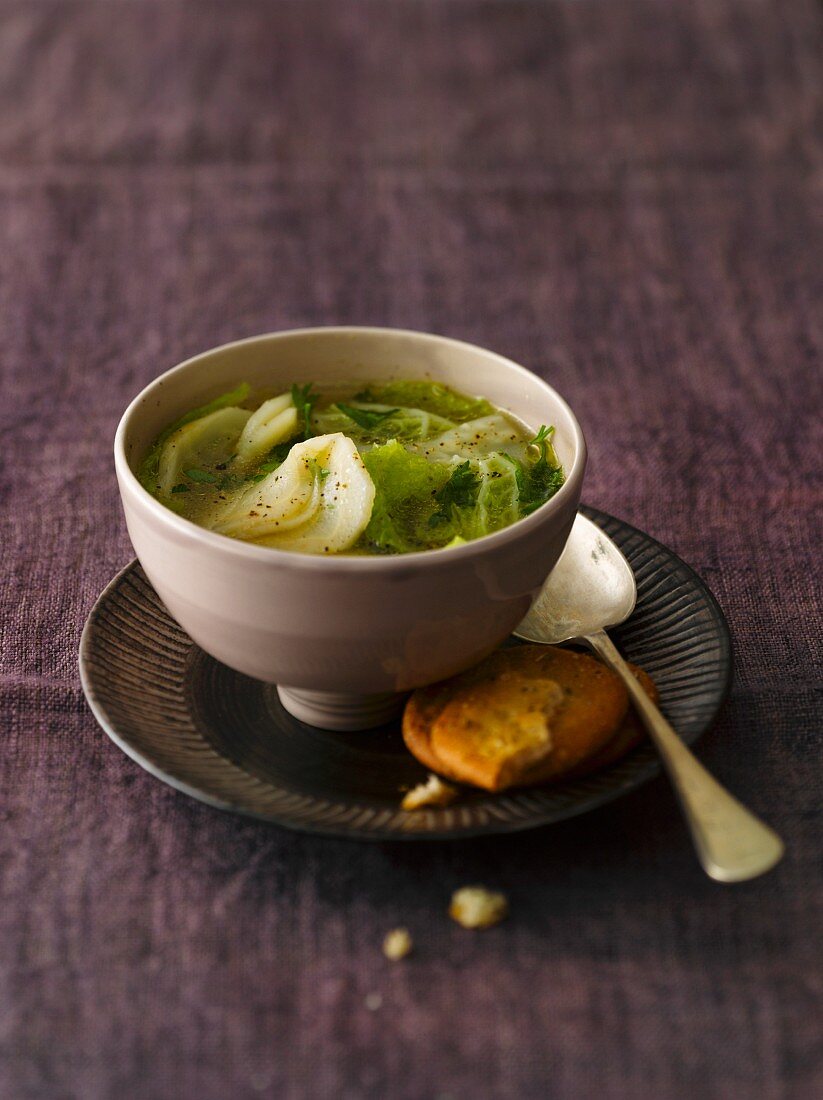 Savoy cabbage soup