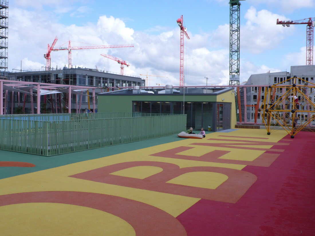 Deutschland, Hamburg, KatharinenSchule, Hafencity, Pausenhof