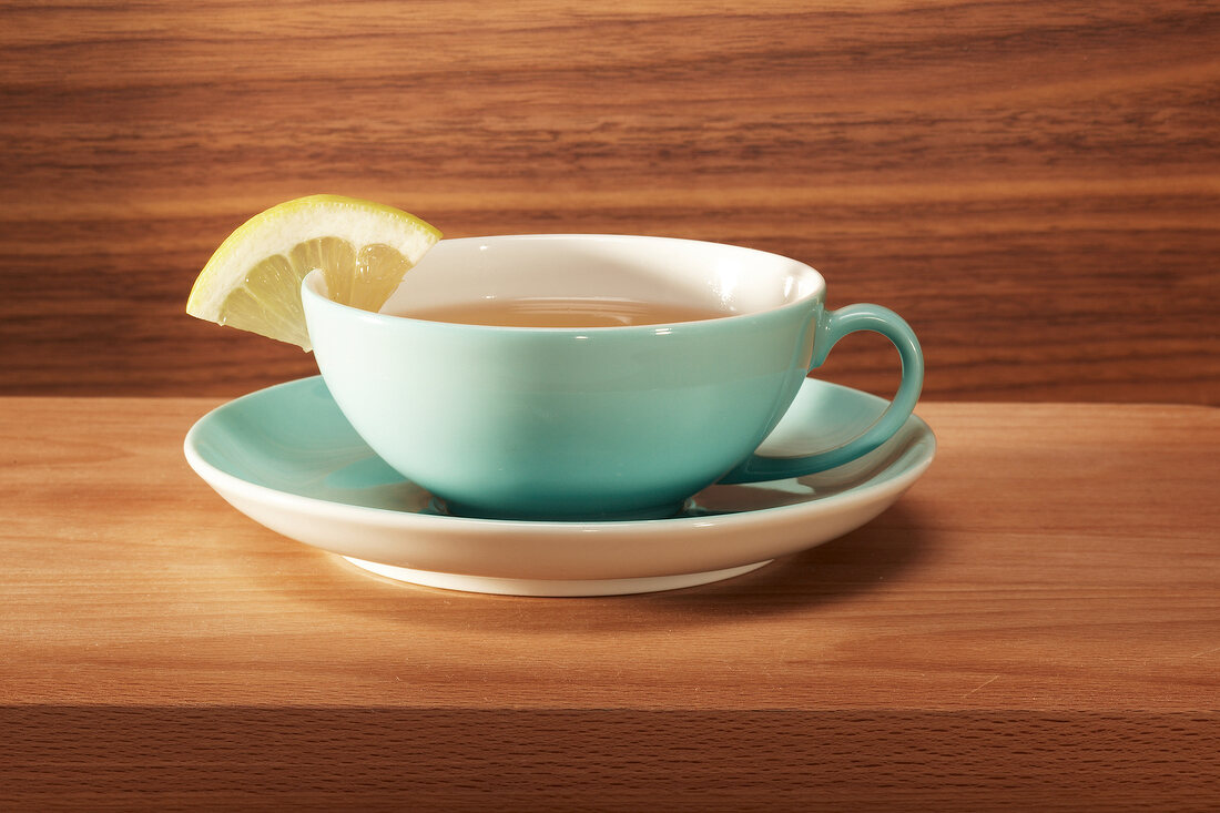 Cup of tea with lemon