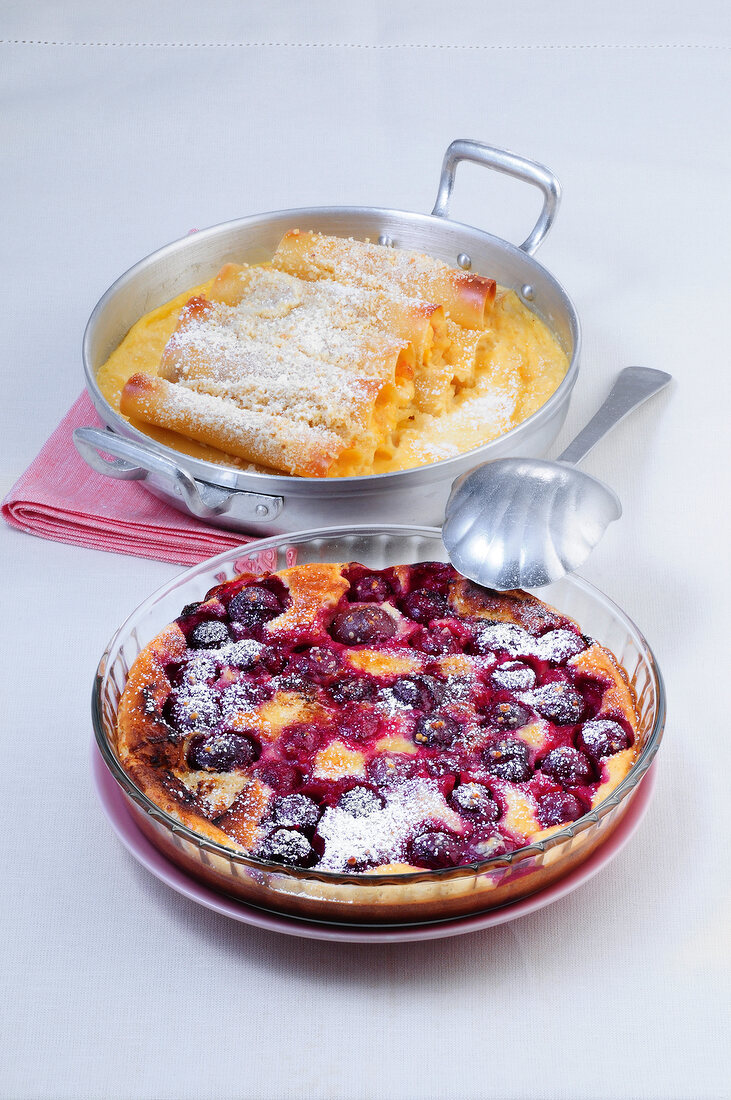 Aufläufe, Süße Cassata Cannelloni und Kirsch-Clafoutis