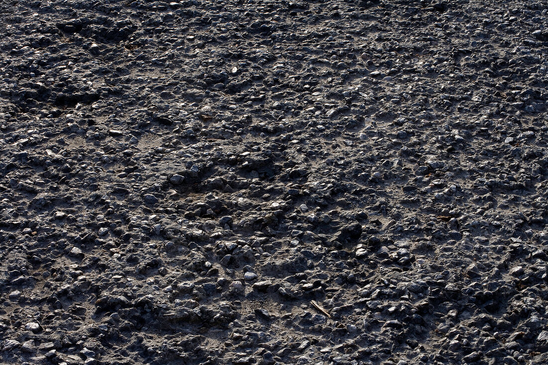 Close-up of gravel in concrete