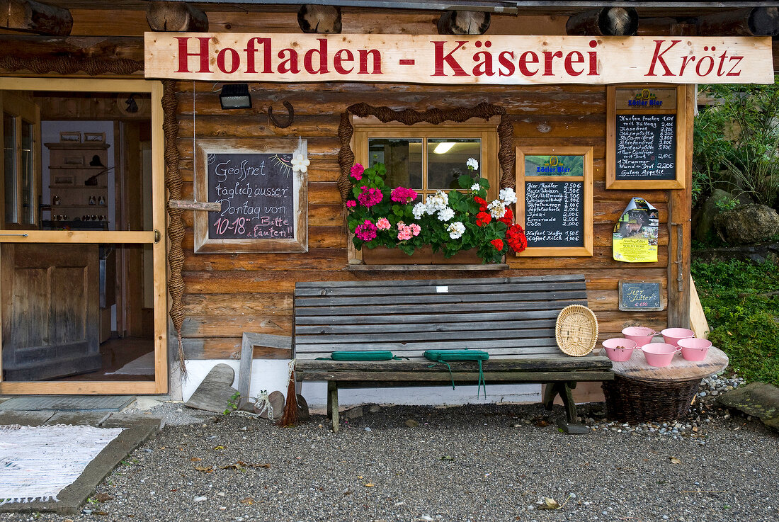 Farm shop in Sonthofen, Germany