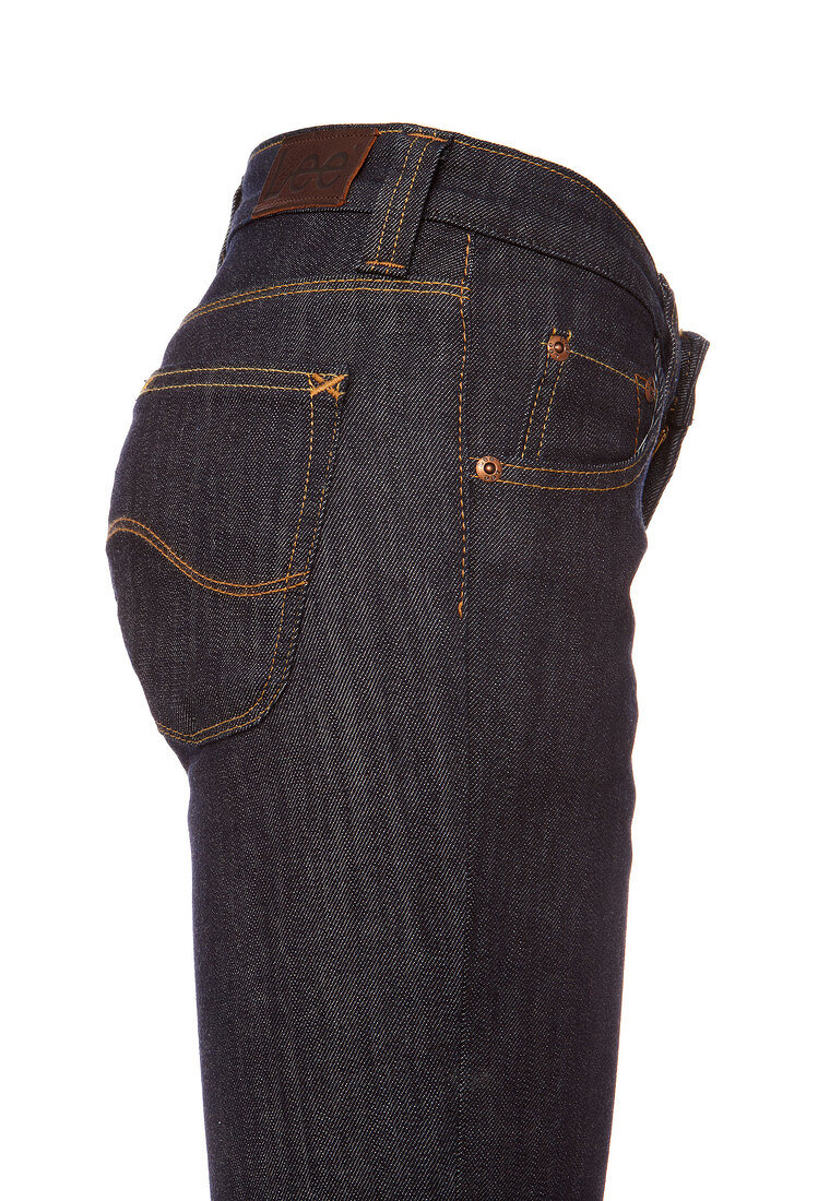 Seitenansicht der Jeans "Slubby Stretch Denim" von Lee