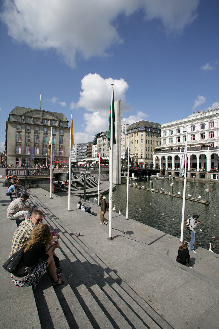 Alsterfleet Rathausmarkt Ort