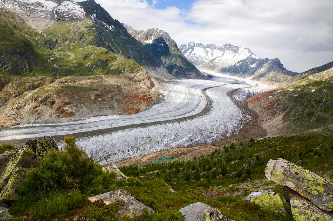 Wallis, Aletschgletscher, X 